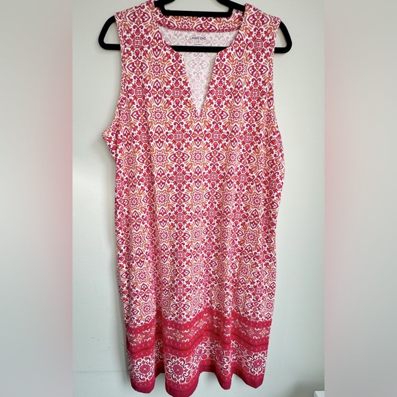 Lands’End Cotton Jersey Summer Dress - Picture 1 of 9